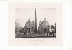                   Place du Peuple à Rome
              