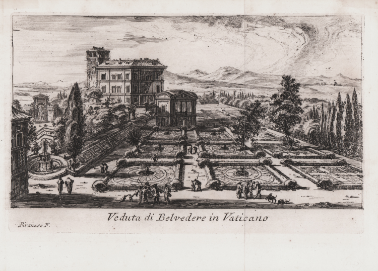 Veduta Di Belvedere In Vaticano