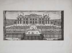                   Face du costé du Iardin de...
              