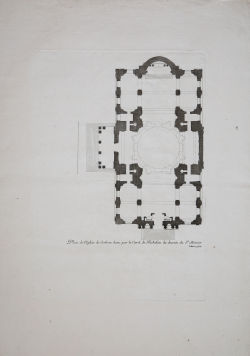                   Plan de l'Eglise de Sorbone...
              