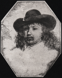                   Portrait In A Wide Brim Hat
              