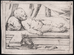                   The infant Christ asleep on...
              