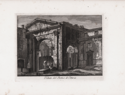                   Veduta del Portico di Ottavia
              