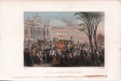                   Retour du Pape Pie IX a Rome
              