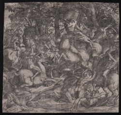                   The Battle of the Nude Men
              