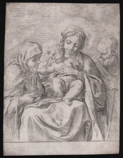                   The Holy Family with St Clare
              