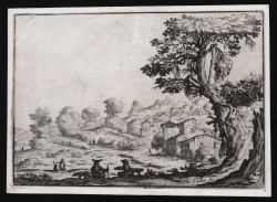                   Landscape with hunting scenes
              