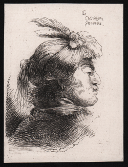                   Testa all'orientale di profilo
              