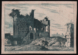                   Paesaggio con rovine romane
              