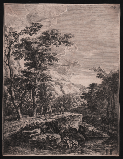                   Landscape with woman riding...
              