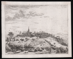                   A village situated on a hill
              