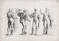                   Four standing male figure
              