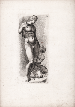                   Dionysus with kneeling satyr
              
