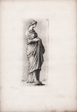                   Draped female statue
              