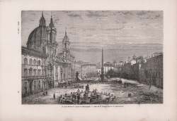                   La Place Navone et l'église...
              
